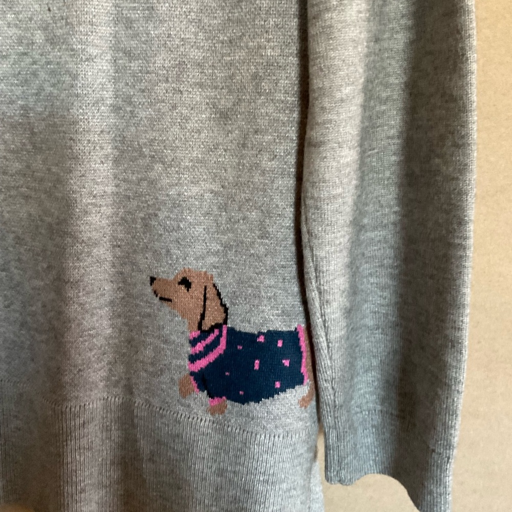 Astrologie Gray Sweater with Dachshund Design.  Size XL NWT - Picture 8 of 10
